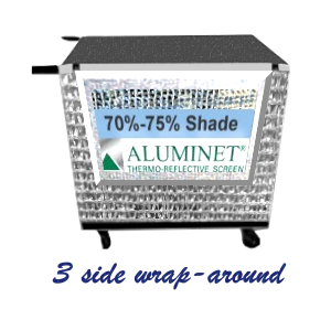 Silver Mesh Show Trolley Cover